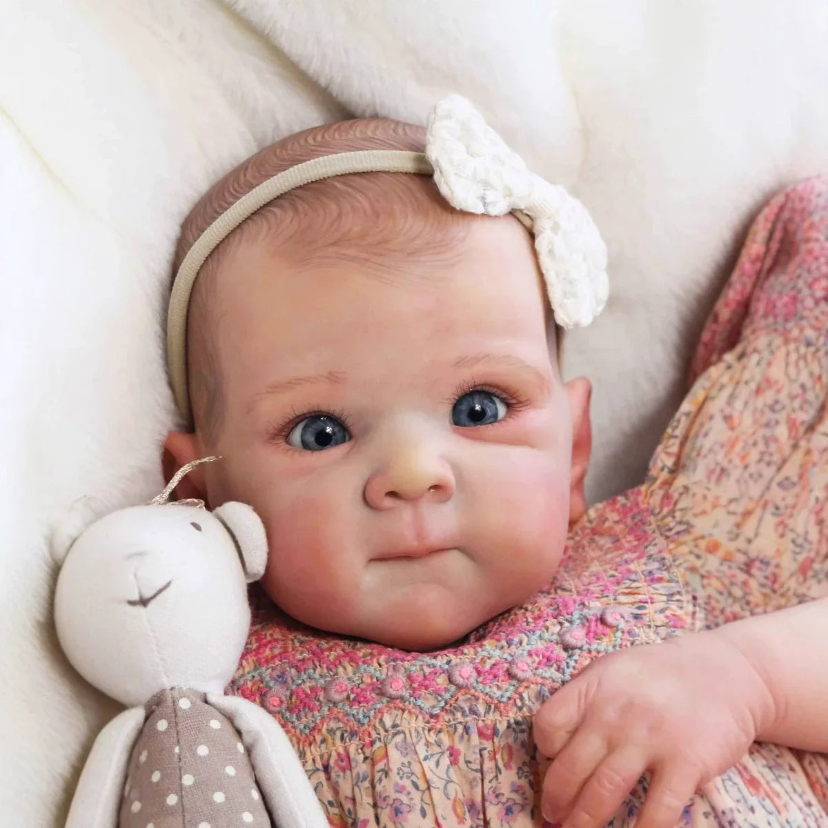 18 Zoll blaue Augen kuscheliges Reborn Baby Mädchen-Bettie