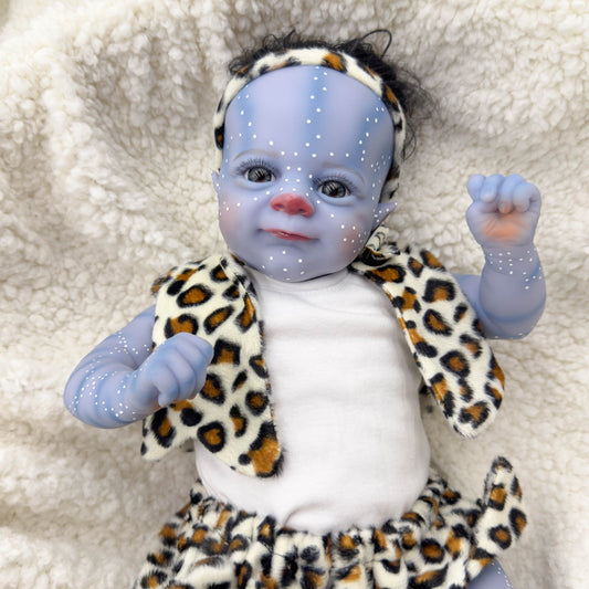 18 Zoll Reborn Baby Avatar mit offenen Augen