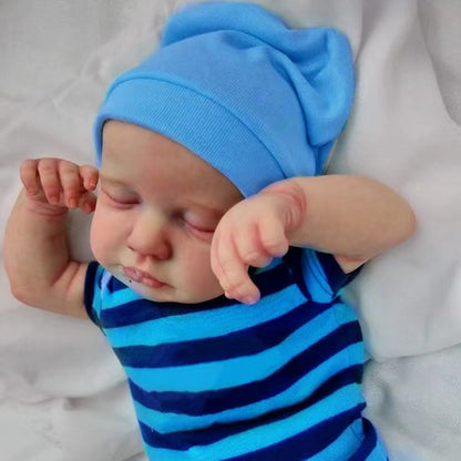 20 Zoll Reborn Puppen mit geschlossenen Augen und süßen Jungen/Mädchen-Loulou