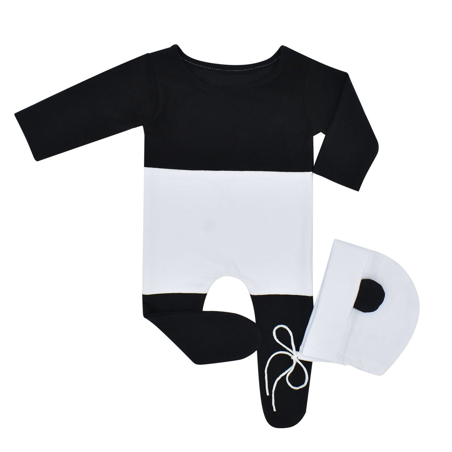 Panda-Mütze und Pyjama 2-teiliges Set für 18-20 Zoll Puppen