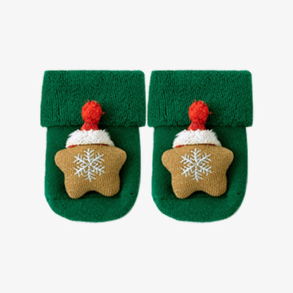 Herbst- und Winter-Baumwoll-Fleece-gefütterte lockere niedliche Puppen-Weihnachtsstrümpfe