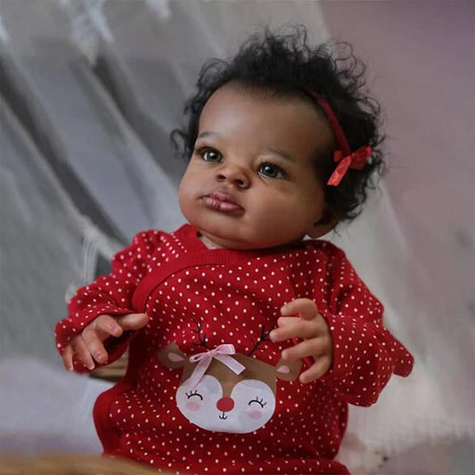 Murray 20 Zoll dunkelhäutige Reborn babypuppen-Lanny