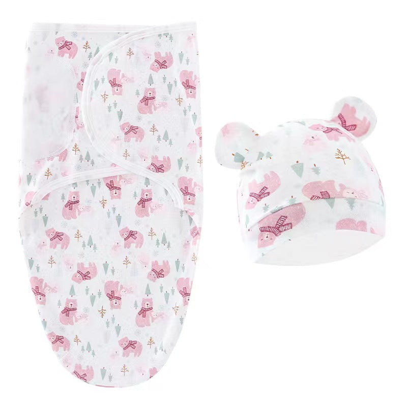Bär Neugeborenen Pucksack Schlafsack Fötus Mütze 2-teiliges Set