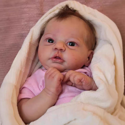 19 Zoll Verna Reborn Babypuppen mit offenen Augen und kurzen Haaren-Evi
