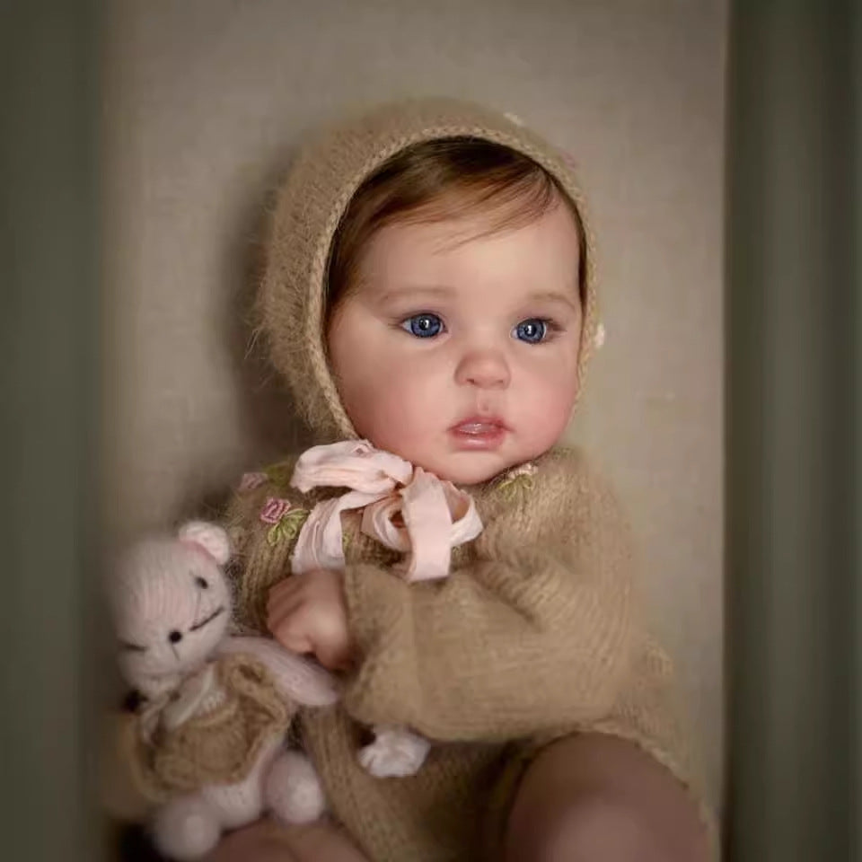 Barbara 19 Zoll Reborn Puppe mit blauen Augen und kurzen Haaren - Ward