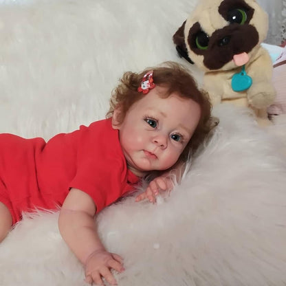 60 cm süße Alger Reborn Puppe mit offenen Augen