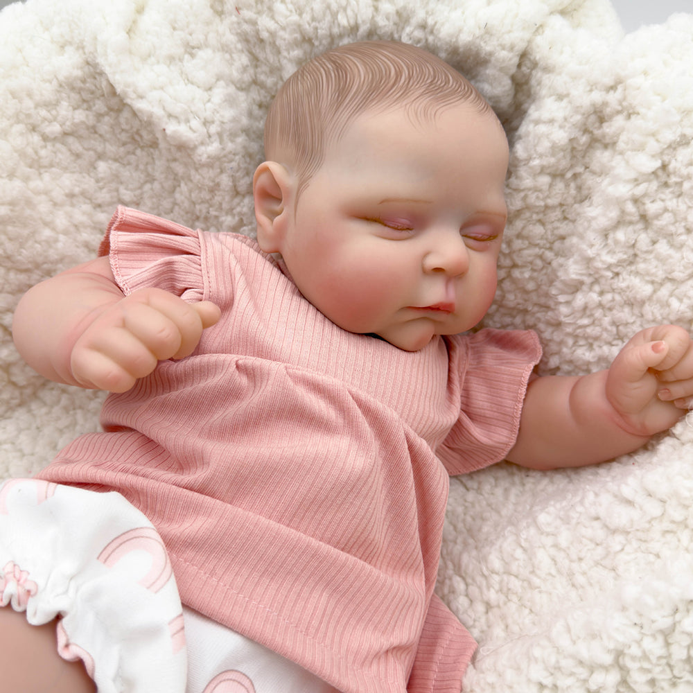 20 Zoll realistische schlafende Kätzchen-Rebornpuppen - Peaches