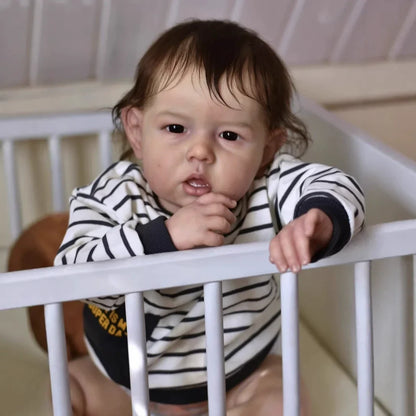 22 Zoll lebensechtes Reborn-Baby Liam mit kurzen Haaren