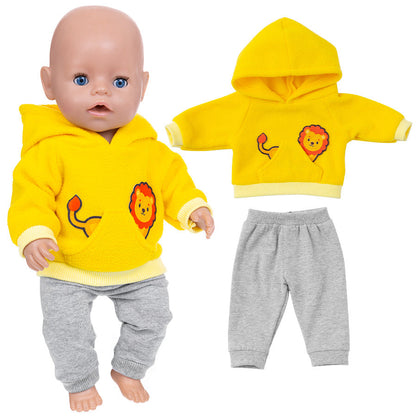 17-18 Zoll Cartoon Reborn Puppenkleidung(Nur Kleidung, keine Puppe)