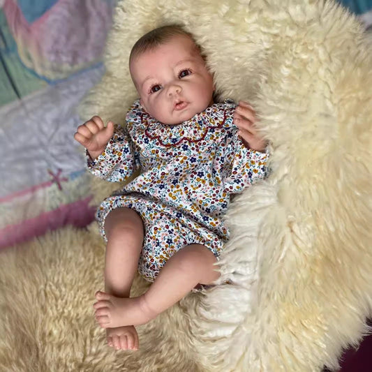 Rodney 20 Zoll Realistische Reborn Puppe mit offenen Augen und gezeichneten Haaren