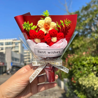 Mini-Häkelblumenstrauß