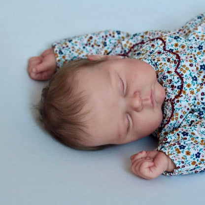 Sylvia 20 Zoll Reborn Puppe mit geschlossenen Augen - Peaches