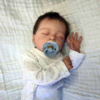 18 Zoll lebensechte Eartha Geschlossene Augen Reborn puppen-Jude