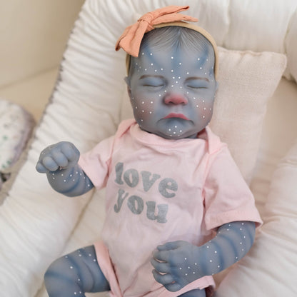 19 Zoll geschlossene Augen Reborn Avatar Baby Mädchen-Levi