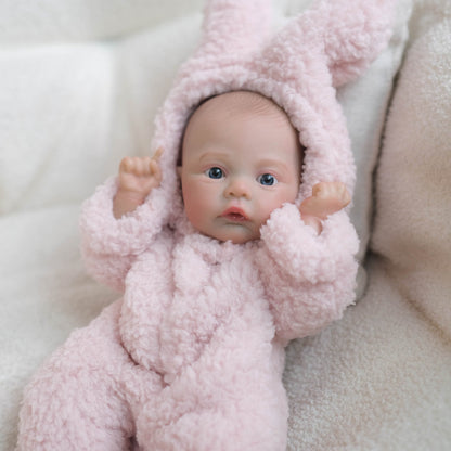 30cm lebensechte offene Augen Mini Reborn Puppe Mädchen-Wiese