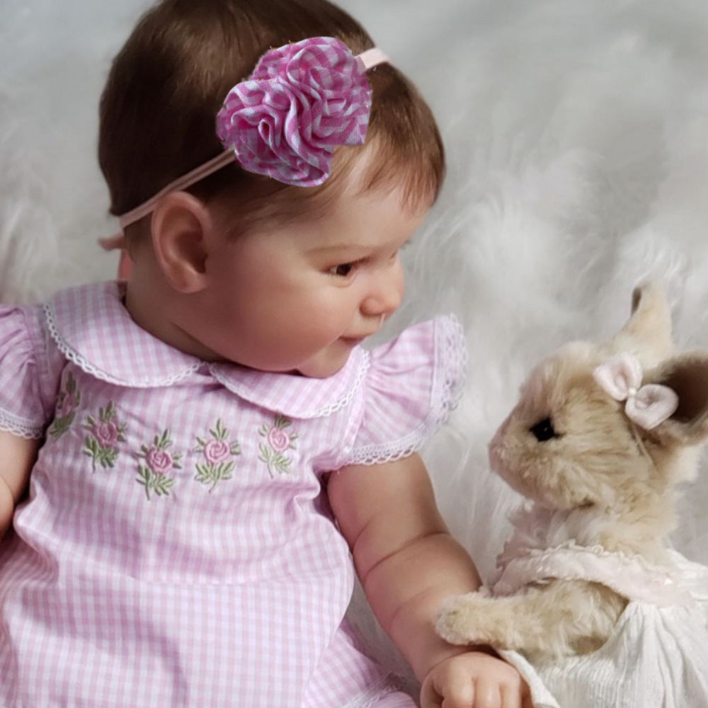 Penny 20 Zoll Reborn Puppe Mädchen mit kurzen braunen Haaren-Maddie