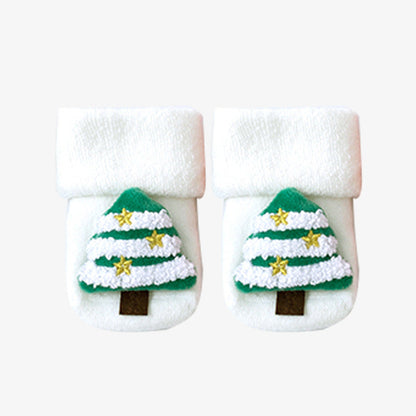 Herbst- und Winter-Baumwoll-Fleece-gefütterte lockere niedliche Puppen-Weihnachtsstrümpfe