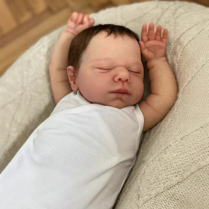 50cm Realistische geschlossene Augen kurze Haare Reborn Puppen Miley
