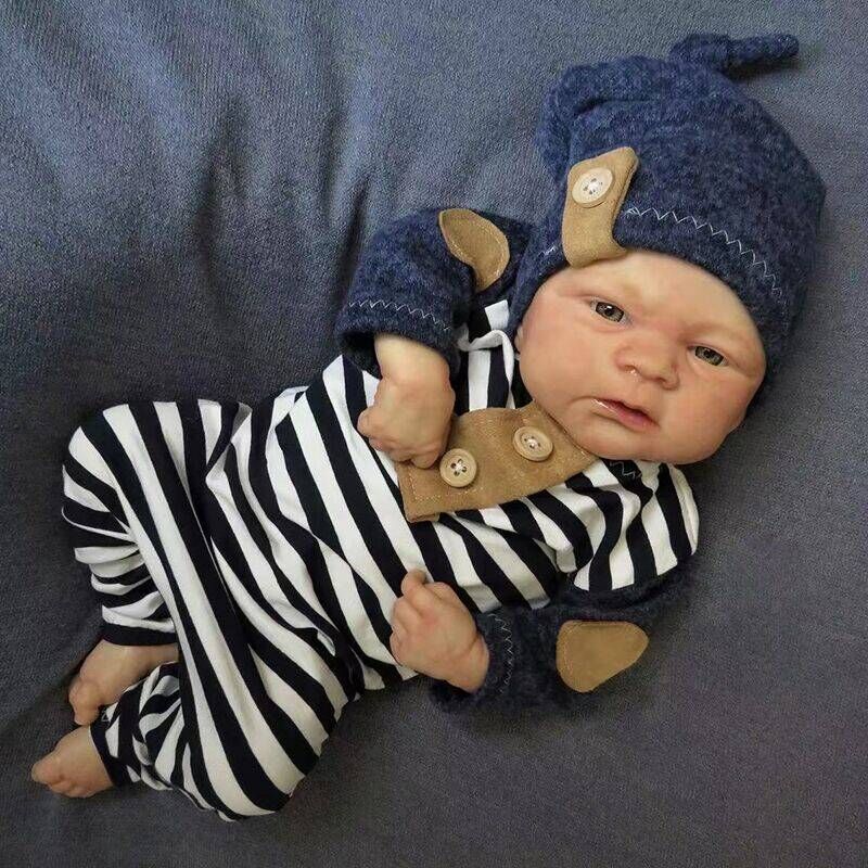 Leona offene Augen 19 Zoll Reborn Puppen-Elijah