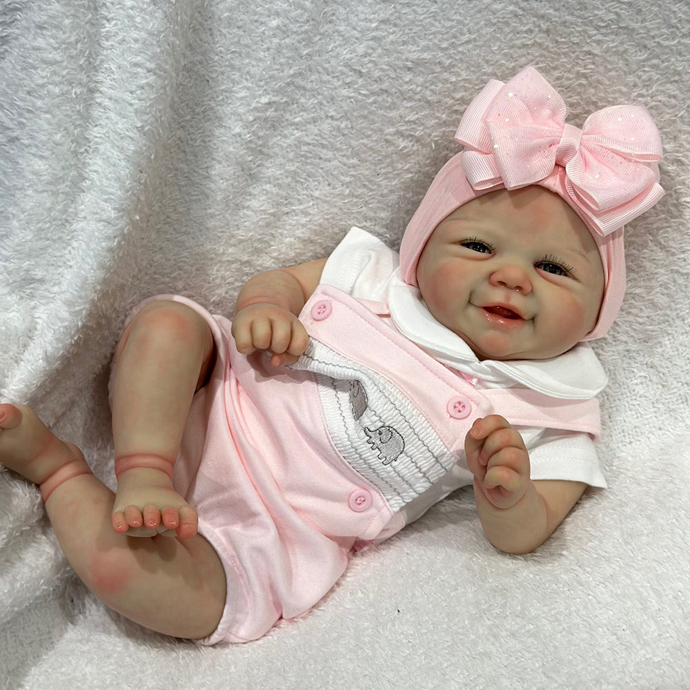 Barry 19 Zoll Reborn Puppen mit offenen Augen - Vivienne