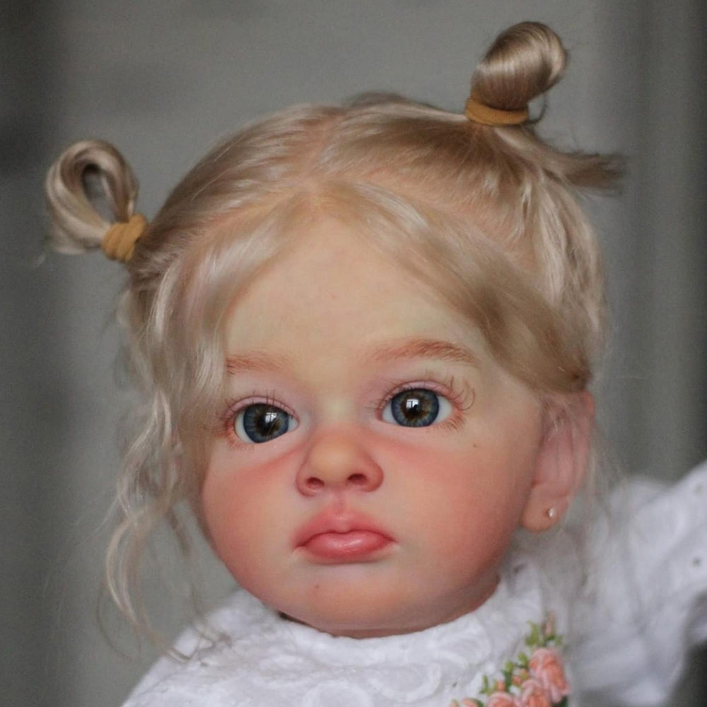 24 Zoll/60 cm Sally Wiedergeborene Mädchenpuppen mit lockigem Haar und offenen Augen