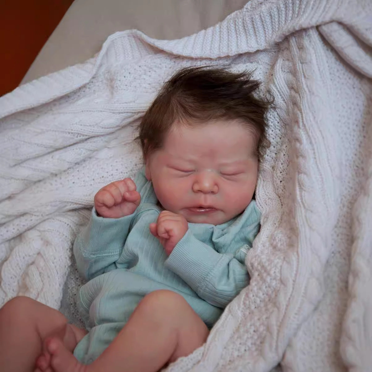 19 Zoll Colby Lebensechte Reborn Puppe mit geschlossenen Augen -Chase