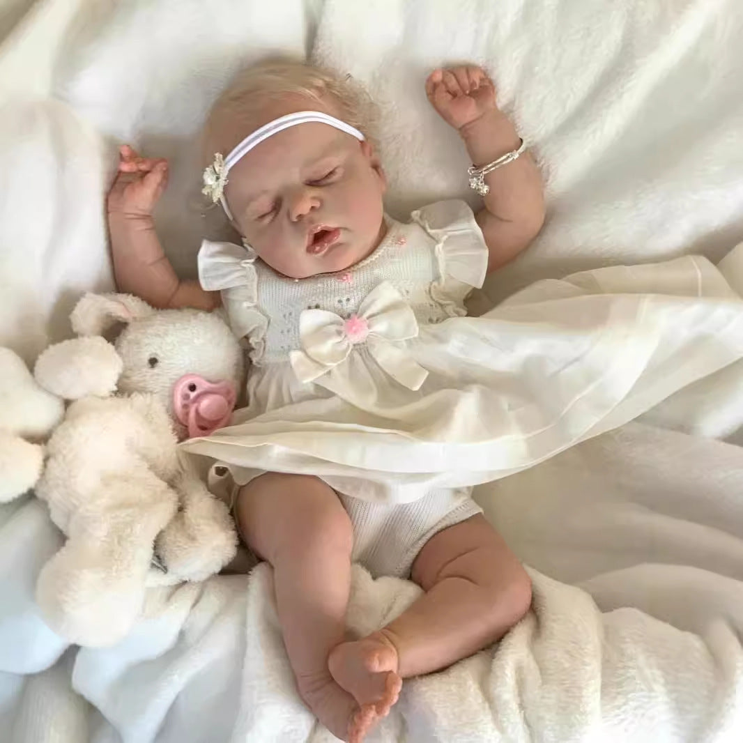 Dorothy 22 Zoll Reborn Puppe mit geschlossenen Augen blondes Haar-Alexis
