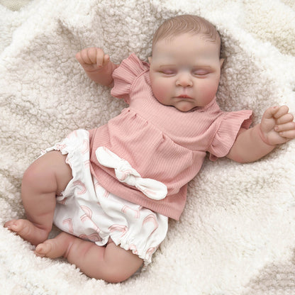 20 Zoll realistische schlafende Kätzchen-Rebornpuppen - Peaches