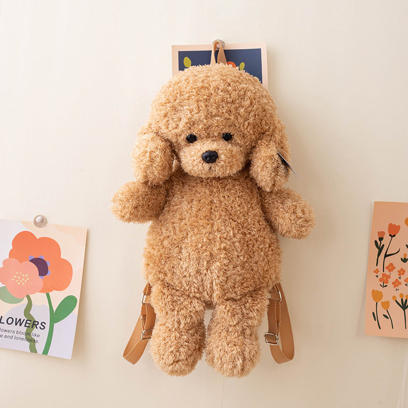 Plüsch-Teddyhund-Rucksack mit Simulation