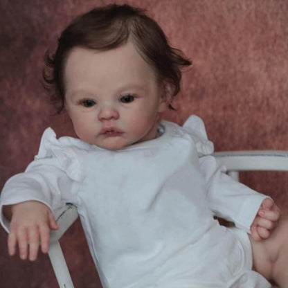 19 Zoll Moore lebensechte offene Augen Reborn Puppe Mädchen-Meadow