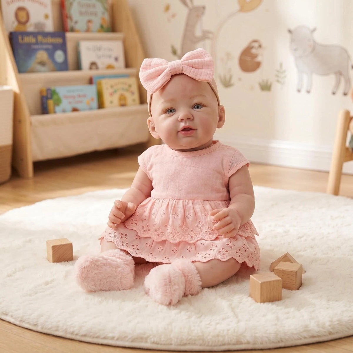 19 Zoll Abigail Reborn Baby Mädchen im rosa Kleid