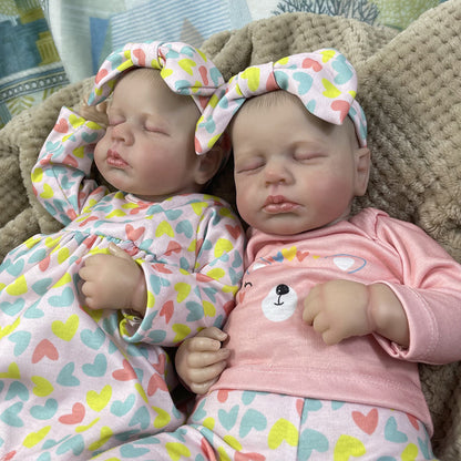 20'' lebensechte Taylor und Zoe Reborn Puppen Zwillinge Mädchen-Loulou