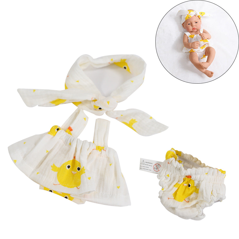 16-17 Zoll Reborn-Kleid 3-teiliges Set