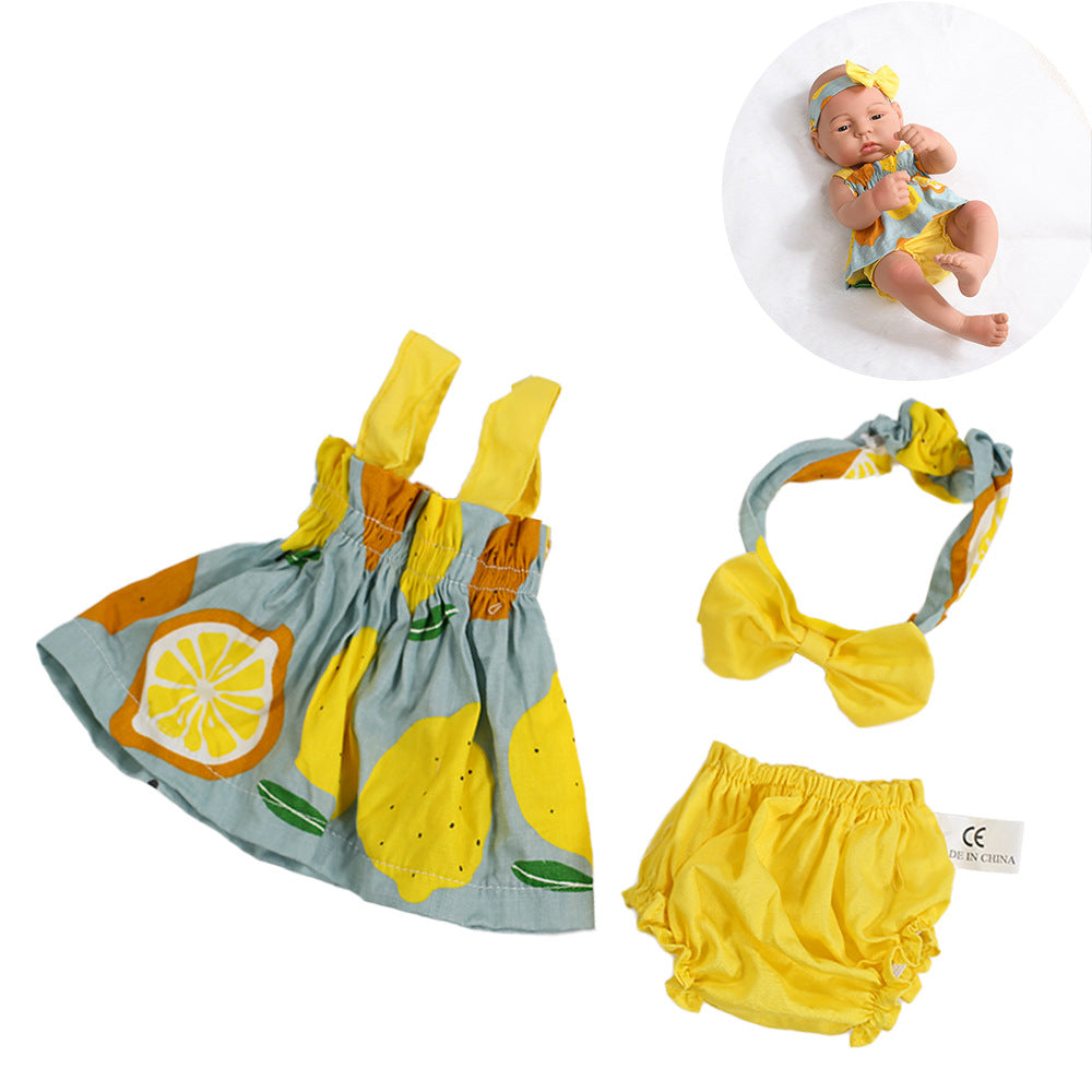 16-17 Zoll Reborn-Kleid 3-teiliges Set