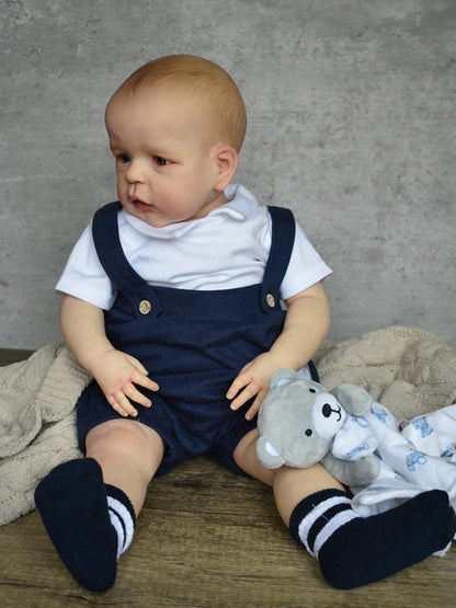 24 Zoll Reborn Puppen mit offenen Augen und bemalten Haaren - Sandie