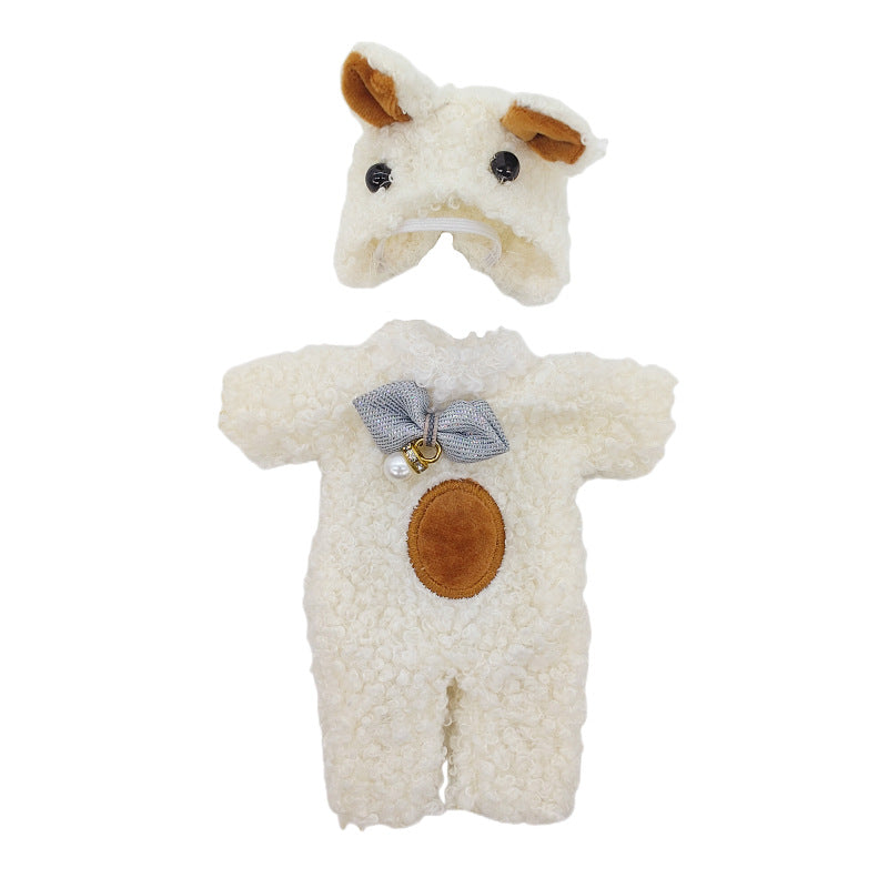 Süße Prinzessinnen-Weihnachtsoutfits für 15 cm Mini Reborn Puppen