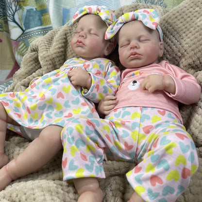 20'' lebensechte Taylor und Zoe Reborn Puppen Zwillinge Mädchen-Loulou