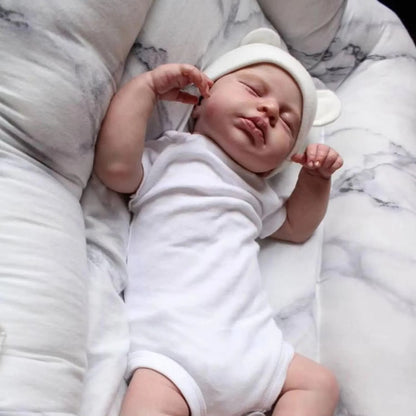 50 cm Reborn-Puppe mit geschlossenen Augen und weichem Körper - Loulou