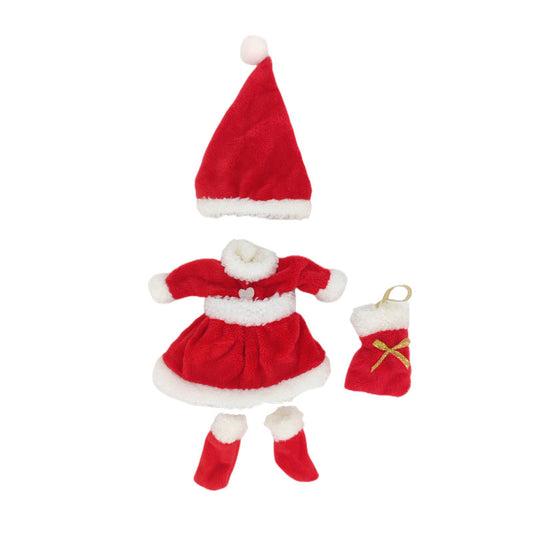Süße Prinzessinnen-Weihnachtsoutfits für 15 cm Mini Reborn Puppen