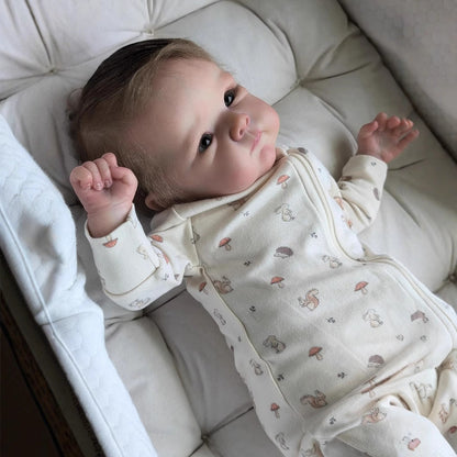 18 Zoll offene Augen kurze Haare Stoffkörper Reborn Puppe-Bettie