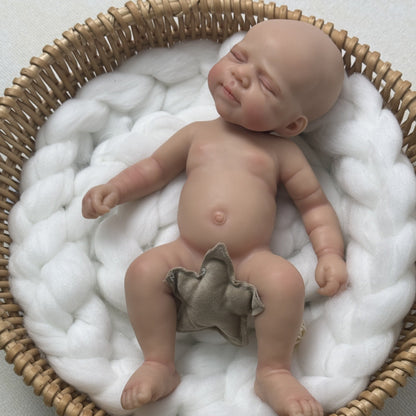 45 cm dehnbare Pascale Reborn Puppe aus Vollsilikon