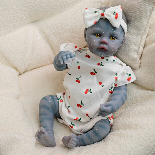 18 Zoll Meadow Reborn Baby Mädchen Avatar mit offenen Augen