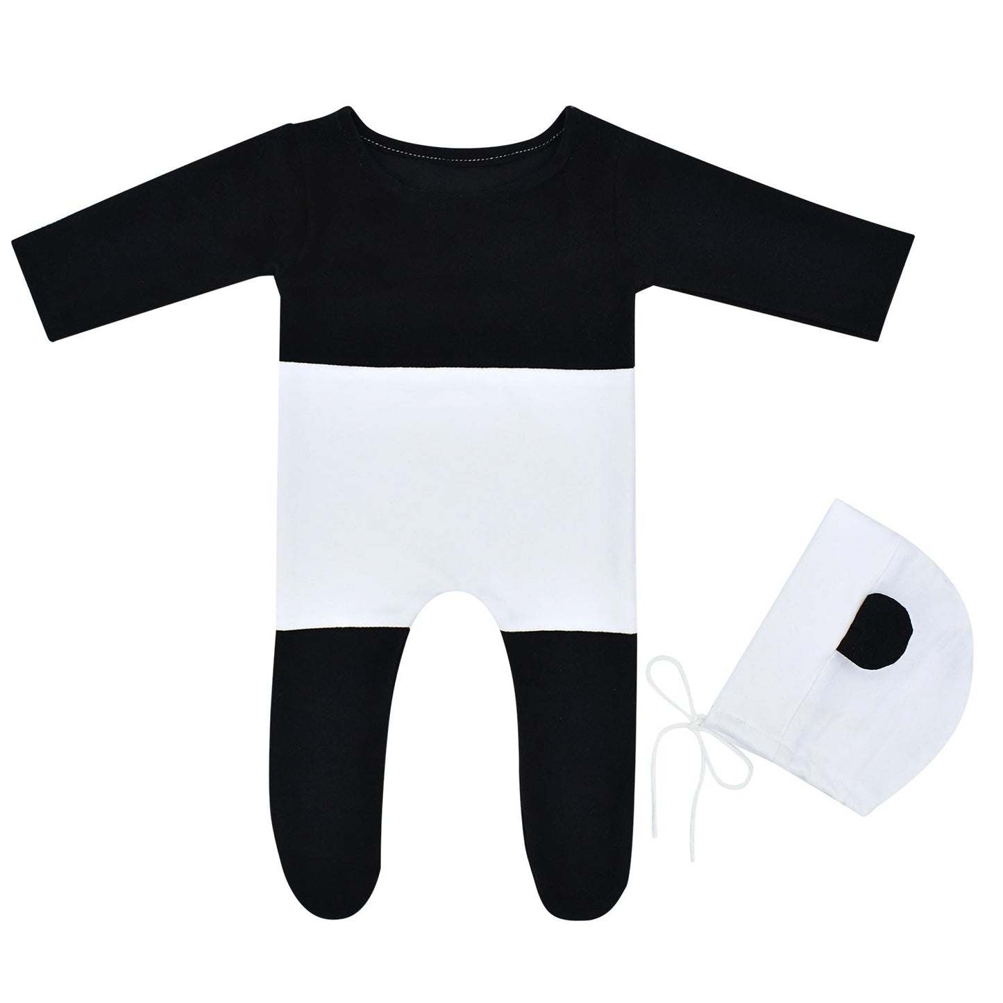 Panda-Mütze und Pyjama 2-teiliges Set für 18-20 Zoll Puppen