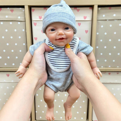 30cm lebensechte Silikon-Reborn-Puppe mit lächelndem Lächeln - Charlie