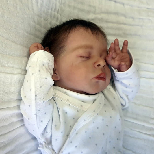 18 Zoll lebensechte Eartha Geschlossene Augen Reborn puppen-Jude