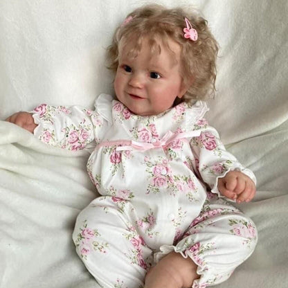 20 Zoll lebensechte Lucy Reborn Babypuppen mit offenen Augen und blondem Haar-Maddie