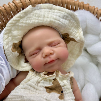 45 cm dehnbare Pascale Reborn Puppe aus Vollsilikon