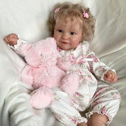 20 Zoll lebensechte Lucy Reborn Babypuppen mit offenen Augen und blondem Haar-Maddie