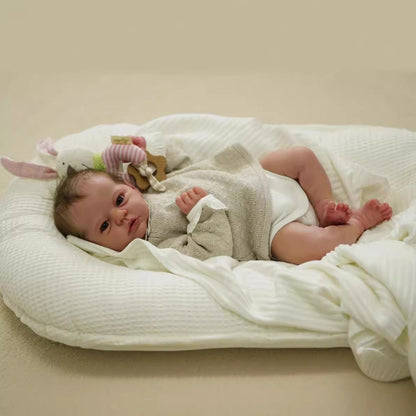 19 Zoll Reborn Puppen mit offenen Augen und kurzen Haaren-Evi