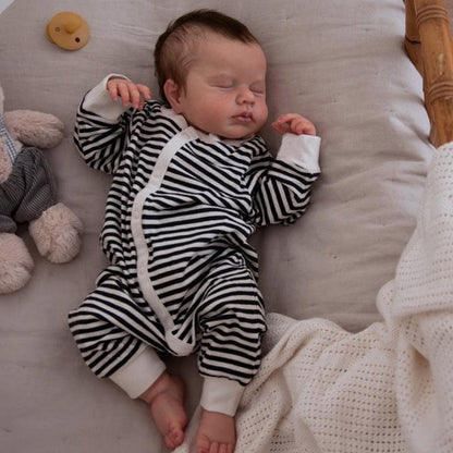 20 Zoll schlafende Reborn Puppen mit braunem Haar - Loulou